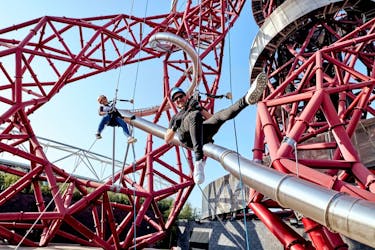 The London abseil from ArcelorMittal Orbit